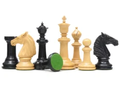 Classic Staunton Ebony Bath Series Chessmen 4.25 Inches -Board Games - Chess And Cards Shop RCP123b 02
