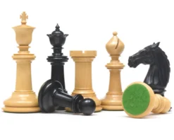 Classic Staunton Ebony Bath Series Chessmen 4.25 Inches -Board Games - Chess And Cards Shop RCP123b 03