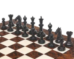 Classic Staunton Ebony Bath Series Chessmen 4.25 Inches -Board Games - Chess And Cards Shop RCP123b 04