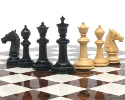 Classic Staunton Ebony Bath Series Chessmen 4.25 Inches -Board Games - Chess And Cards Shop RCP123b 06