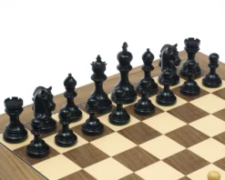 The Garvi Ebony Chessmen 4 Inches -Board Games - Chess And Cards Shop RCP125 04