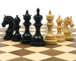The Garvi Ebony Chessmen 4 Inches -Board Games - Chess And Cards Shop RCP125 06