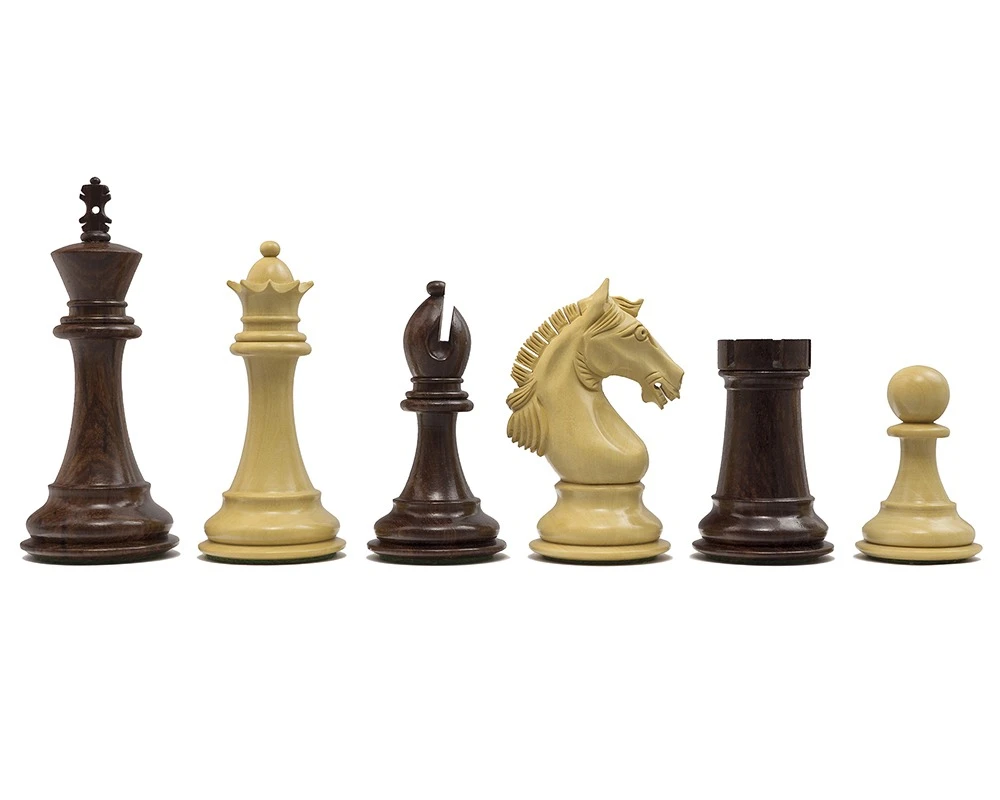 The Stretford Knight Rosewood Chessmen 4.25 Inch 1 The Stretford Knight Rosewood Chessmen 4.25 Inch