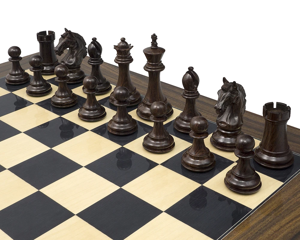 The Stretford Knight Rosewood Chessmen 4.25 Inch 6 The Stretford Knight Rosewood Chessmen 4.25 Inch - Image 6
