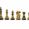 The Hancock Striped Staunton Chessmen 4 Inch
