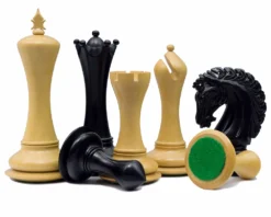 The Empire Knight Ebony Chessmen 4.5 Inch -Board Games - Chess And Cards Shop RCP137 02