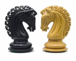 The Empire Knight Ebony Chessmen 4.5 Inch -Board Games - Chess And Cards Shop RCP137 03