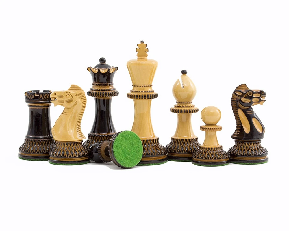 Burnt Parker Chessmen 4 Inch 1 Burnt Parker Chessmen 4 Inch