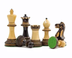 Burnt Parker Chessmen 4 Inch 9 Burnt Parker Chessmen 4 Inch -Board Games - Chess And Cards Shop RCP139 02