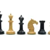 Traditional Staunton Ebony Bath Chessmen 3.75 Inch