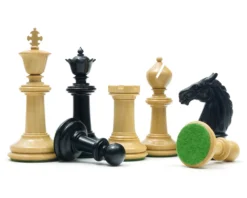 Traditional Staunton Ebony Bath Chessmen 3.75 Inch -Board Games - Chess And Cards Shop RCP140 02