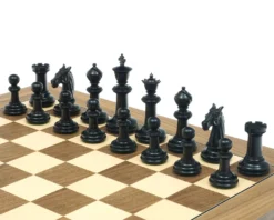 Traditional Staunton Ebony Bath Chessmen 3.75 Inch -Board Games - Chess And Cards Shop RCP140 05