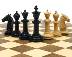 Traditional Staunton Ebony Bath Chessmen 3.75 Inch -Board Games - Chess And Cards Shop RCP140 06