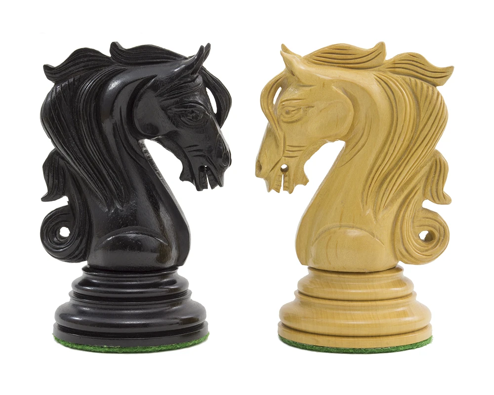 The Kingsgate Ebony Chessmen 4.25 Inch 4 The Kingsgate Ebony Chessmen 4.25 Inch - Image 4