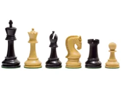 Leningrad Series Ebonised Chess Men 4 Inch