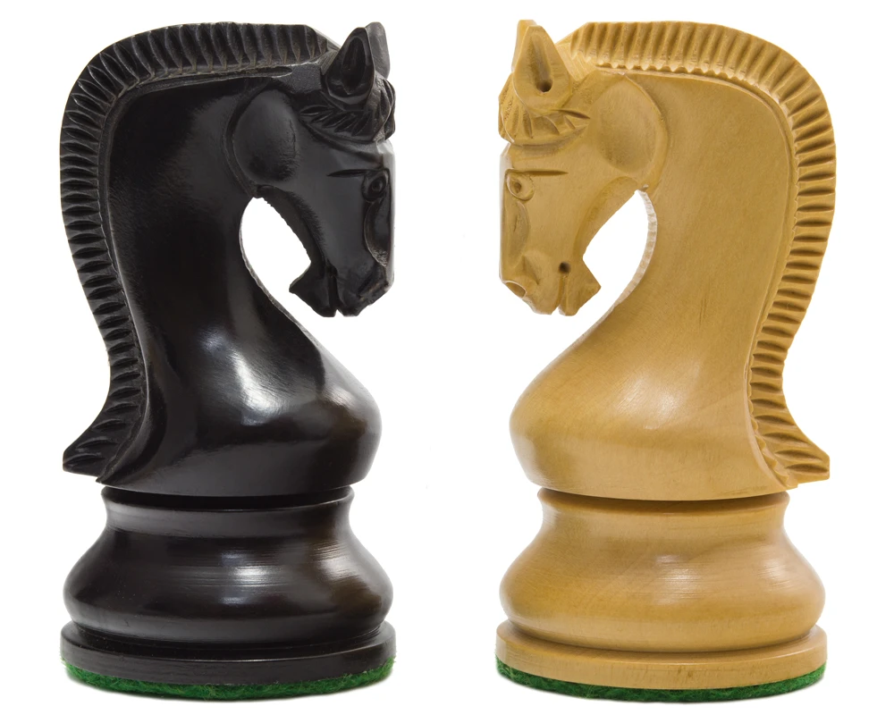 Leningrad Series Ebonised Chess Men 4 Inch 4 Leningrad Series Ebonised Chess Men 4 Inch - Image 4