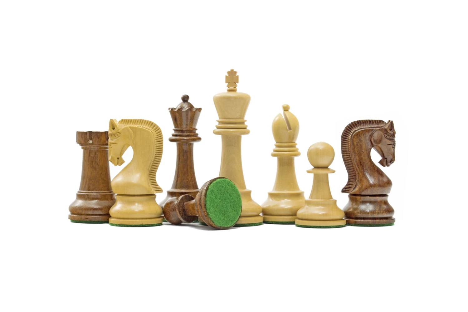 Leningrad Series Acacia Chess Men 4 Inch 2 Leningrad Series Acacia Chess Men 4 Inch - Image 2