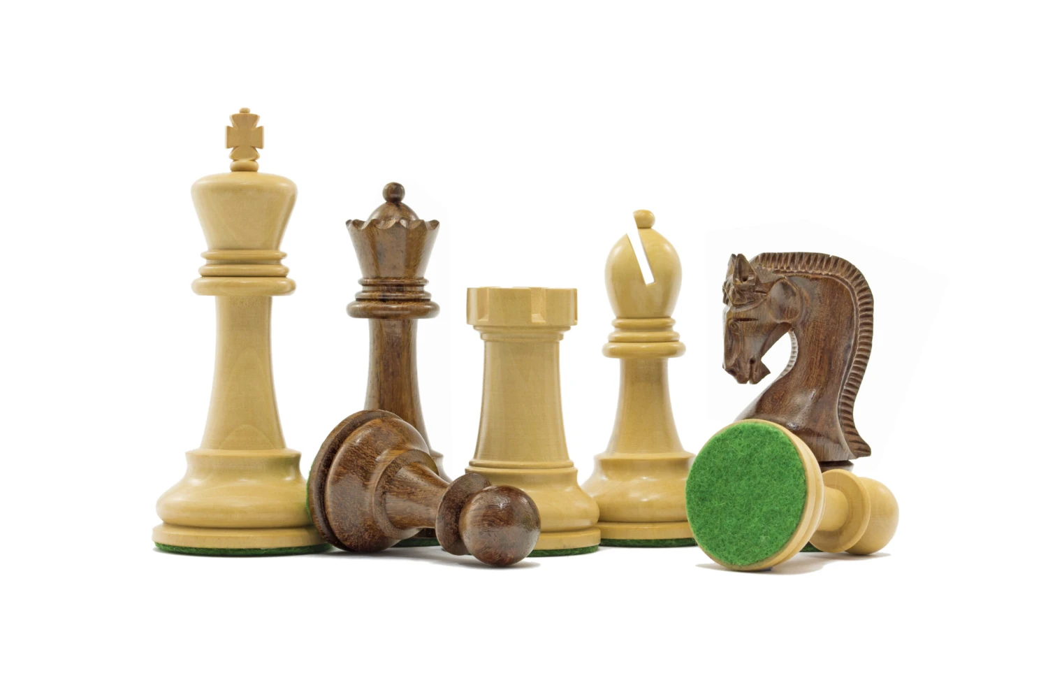 Leningrad Series Acacia Chess Men 4 Inch 3 Leningrad Series Acacia Chess Men 4 Inch - Image 3