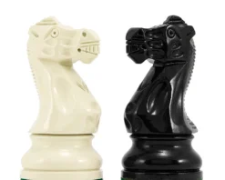 Atlantic Series Black & Cream Lacquered Chessmen 3.75 Inches -Board Games - Chess And Cards Shop RCP150 03