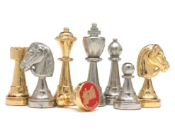 The Messina Gold And Silver Plated Italian Chessmen 9 The Messina Gold And Silver Plated Italian Chessmen -Board Games - Chess And Cards Shop RCP153 02