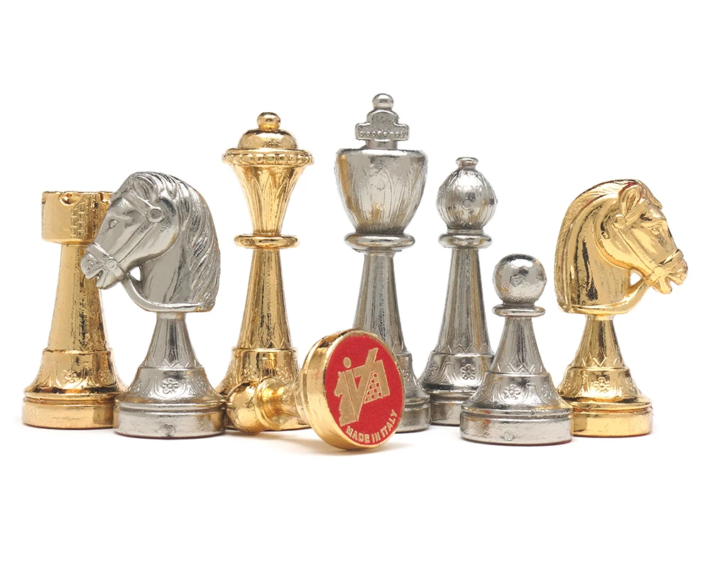 The Messina Gold And Silver Plated Italian Chessmen 3 The Messina Gold And Silver Plated Italian Chessmen - Image 3
