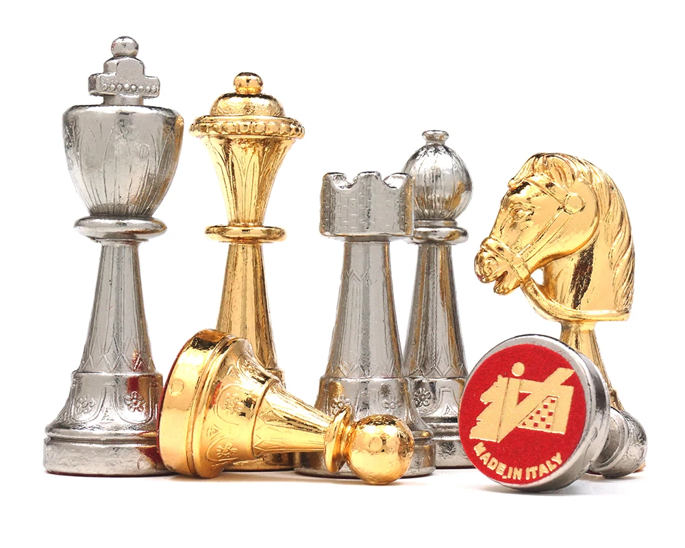 The Messina Gold And Silver Plated Italian Chessmen 4 The Messina Gold And Silver Plated Italian Chessmen - Image 4