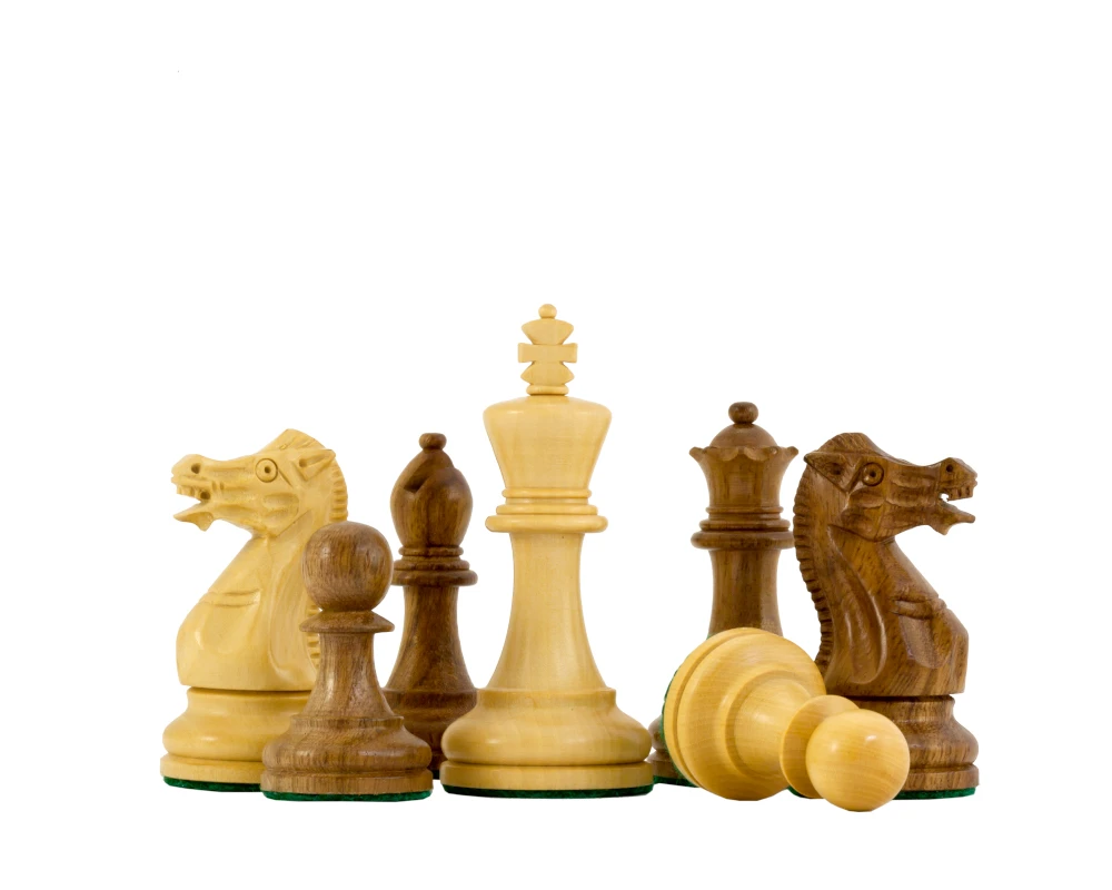 Executive Staunton Chessmen In Sheesham 3 Inches 2 Executive Staunton Chessmen In Sheesham 3 Inches - Image 2