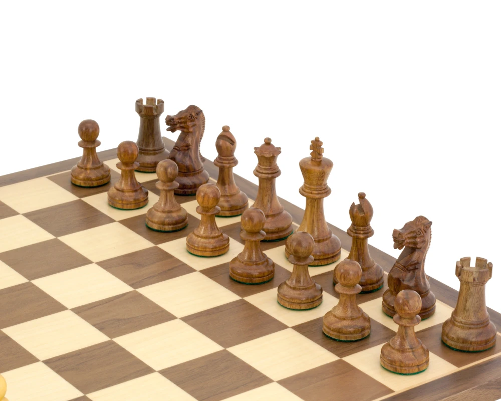 Executive Staunton Chessmen In Sheesham 3 Inches 4 Executive Staunton Chessmen In Sheesham 3 Inches - Image 4