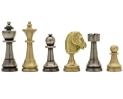 The Turin Metal Chess Men By Italfama
