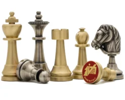 The Turin Metal Chess Men By Italfama -Board Games - Chess And Cards Shop RCP157 02