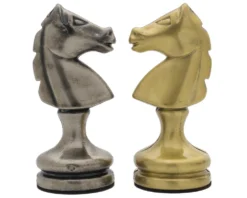 The Vicenza Brass And Nickel Plated 4.75 Inch Chess Men 7 The Vicenza Brass And Nickel Plated 4.75 Inch Chess Men -Board Games - Chess And Cards Shop RCP158 03