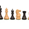 The Stallion Knight Ebonised Chess Pieces 3.5 Inch