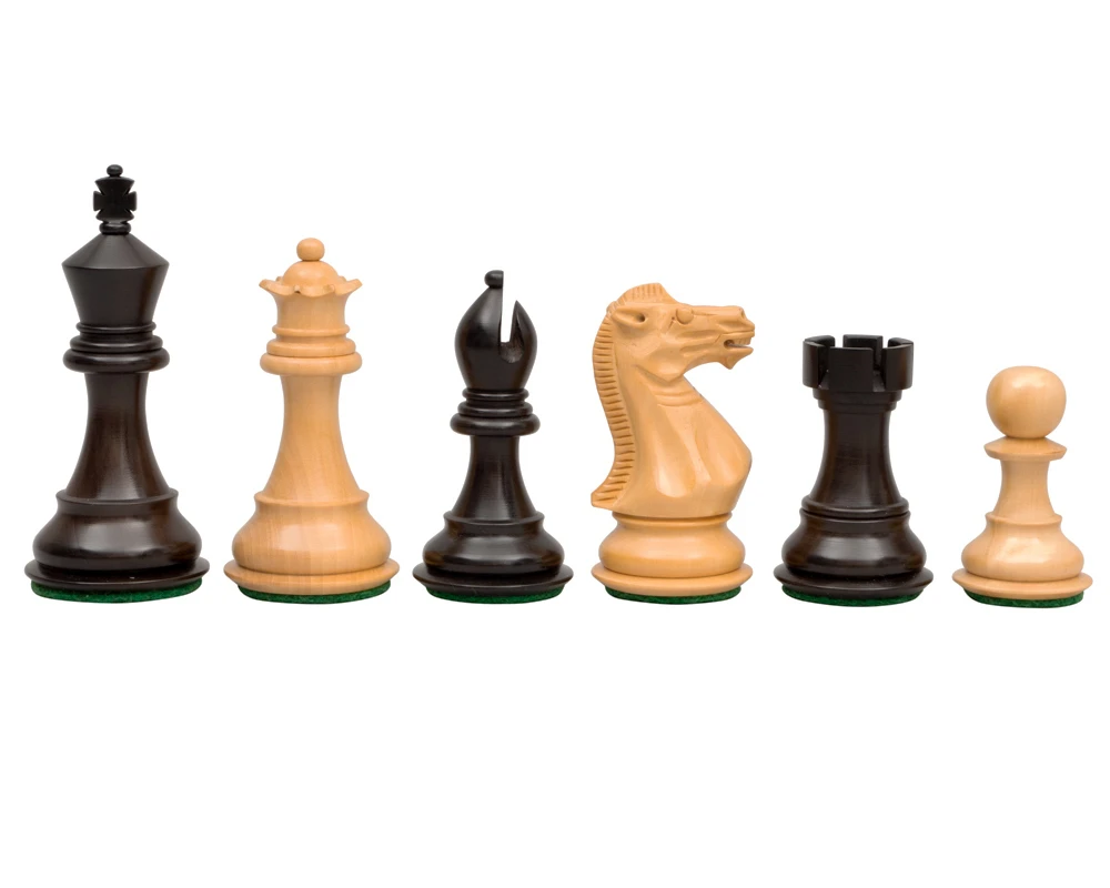 The Stallion Knight Ebonised Chess Pieces 3.5 Inch 1 The Stallion Knight Ebonised Chess Pieces 3.5 Inch