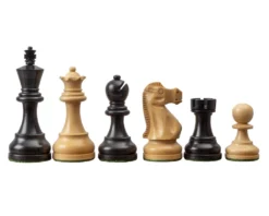 The Levisham 3.5 Inch Ebonised Chess Men