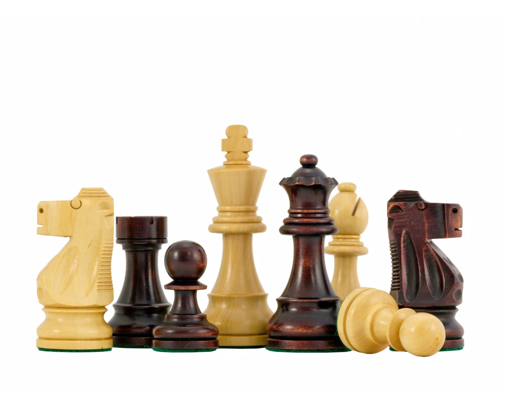 Antiqued British Staunton Chessmen 3.75 Inches 2 Antiqued British Staunton Chessmen 3.75 Inches - Image 2