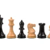 Reproduction Staunton Ebony Chessmen 1890 Model 3.5 Inch