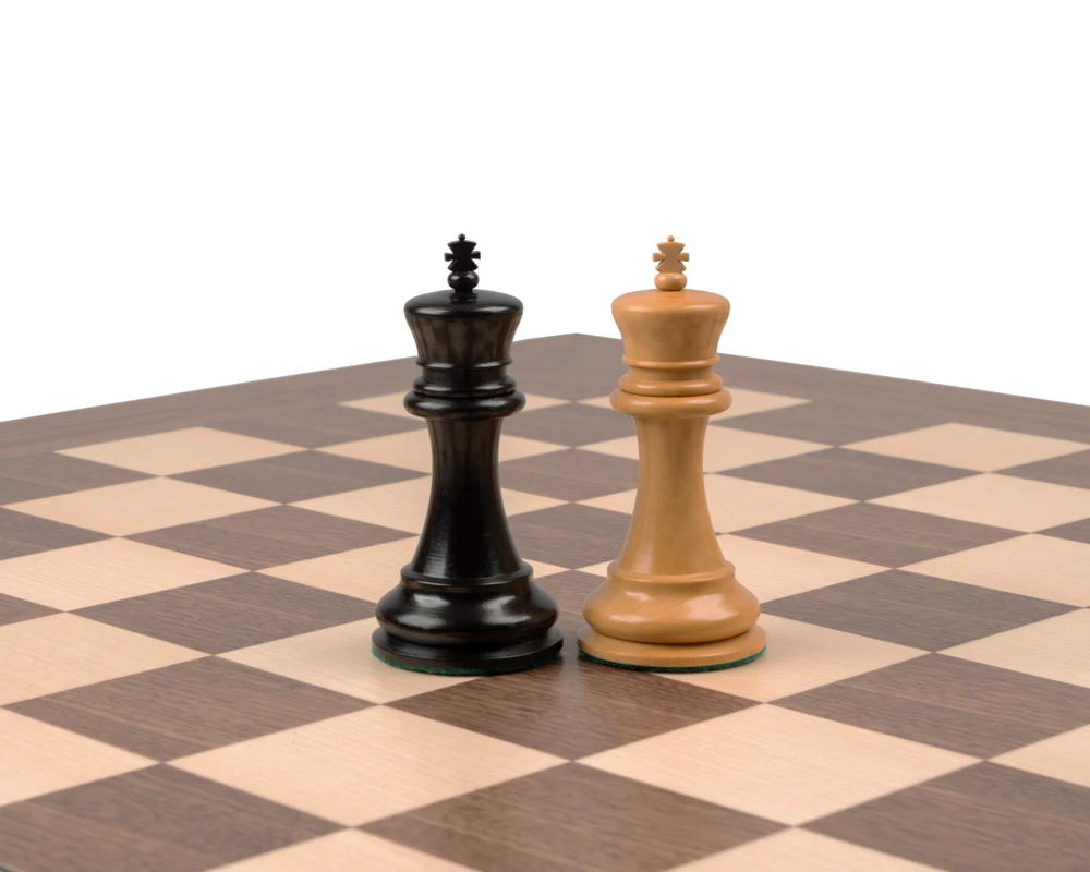 Reproduction Staunton Ebony Chessmen 1890 Model 3.5 Inch 5 Reproduction Staunton Ebony Chessmen 1890 Model 3.5 Inch - Image 5