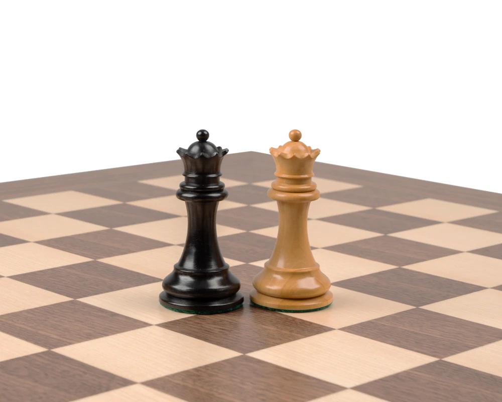 Reproduction Staunton Ebony Chessmen 1890 Model 3.5 Inch 6 Reproduction Staunton Ebony Chessmen 1890 Model 3.5 Inch - Image 6