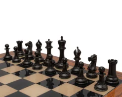 Reproduction Staunton Chessmen 1849 Model 4.4 Inch King In Antiqued Boxwood And Ebony 9 Reproduction Staunton Chessmen 1849 Model 4.4 Inch King In Antiqued Boxwood And Ebony -Board Games - Chess And Cards Shop RCP175 02