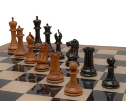 Reproduction Staunton Chessmen 1849 Model 4.4 Inch King In Antiqued Boxwood And Ebony 11 Reproduction Staunton Chessmen 1849 Model 4.4 Inch King In Antiqued Boxwood And Ebony -Board Games - Chess And Cards Shop RCP175 04 scaled