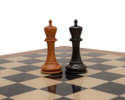 Reproduction Staunton Chessmen 1849 Model 4.4 Inch King In Antiqued Boxwood And Ebony 12 Reproduction Staunton Chessmen 1849 Model 4.4 Inch King In Antiqued Boxwood And Ebony -Board Games - Chess And Cards Shop RCP175 05