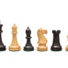 The Warwick Series 3.25 Inch Ebonised Chessmen