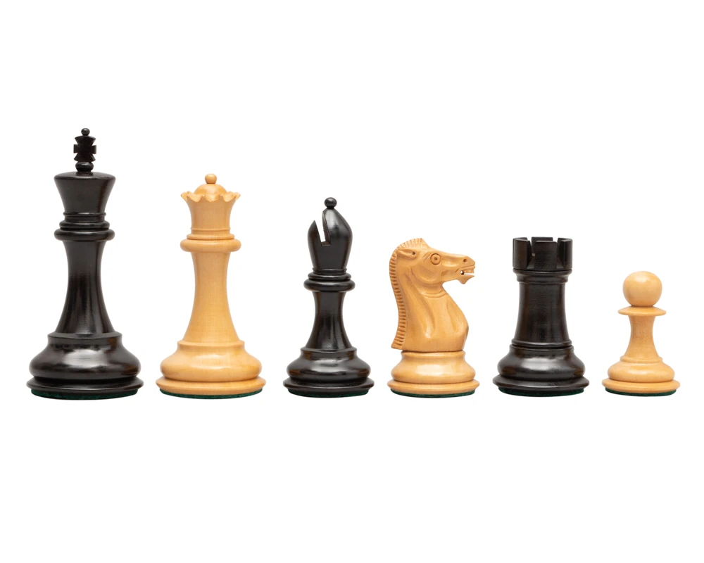 The Abingdon 3.5 Inch Ebonised Chess Men (49040) 1 The Abingdon 3.5 Inch Ebonised Chess Men (49040)