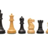 Reproduction Staunton Ebony Chessmen 1972 Model 3.5 Inch (50040)