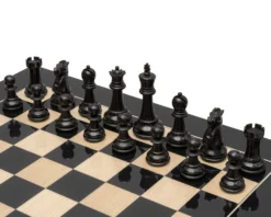 Reproduction Staunton Ebony Chessmen 1972 Model 3.5 Inch (50040) 8 Reproduction Staunton Ebony Chessmen 1972 Model 3.5 Inch (50040) -Board Games - Chess And Cards Shop RCP182 02