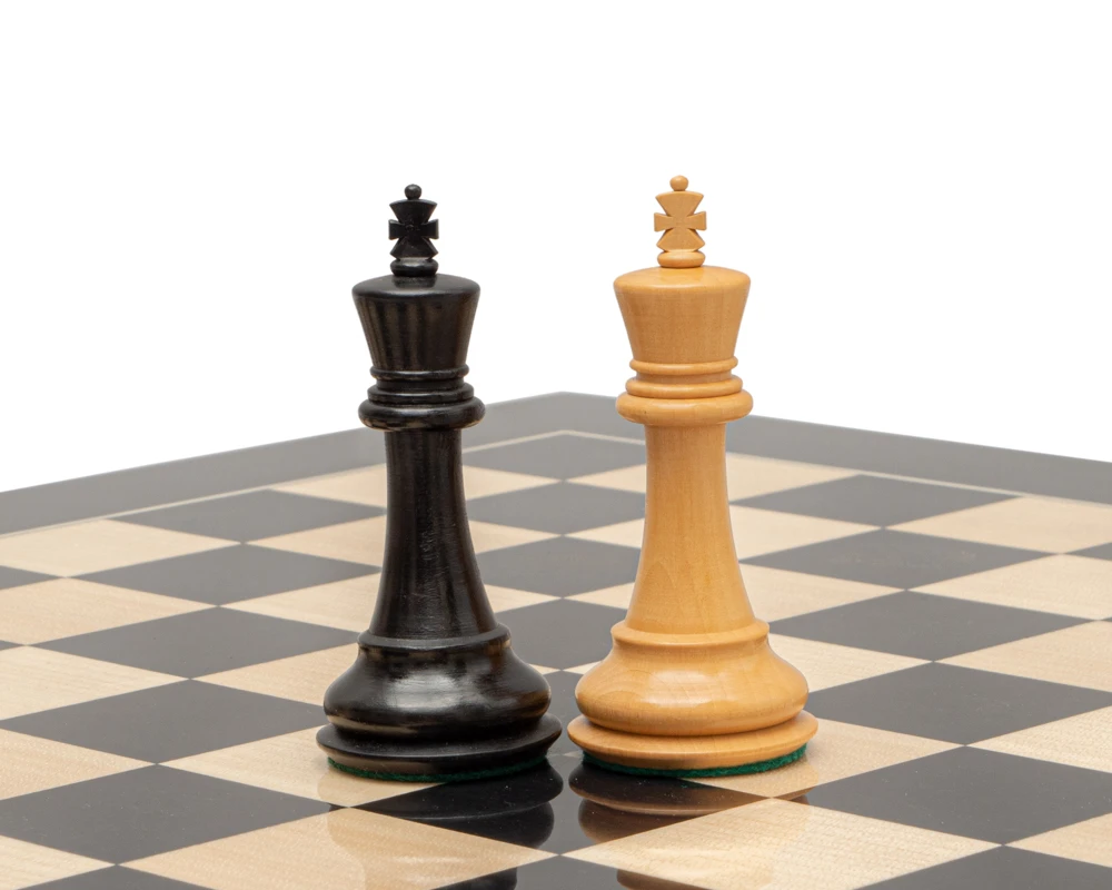 Reproduction Staunton Ebony Chessmen 1972 Model 3.5 Inch (50040) 5 Reproduction Staunton Ebony Chessmen 1972 Model 3.5 Inch (50040) - Image 5