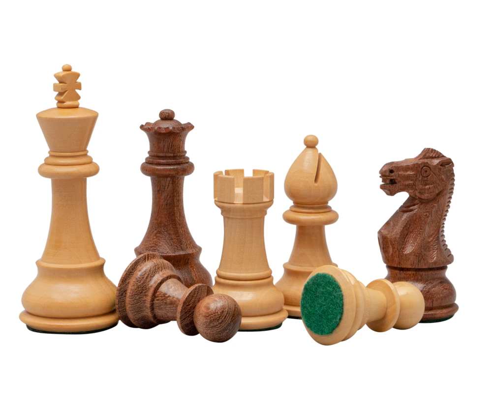 3.5 Inch Classic Staunton Chessmen Acacia Wood 3 3.5 Inch Classic Staunton Chessmen Acacia Wood - Image 3