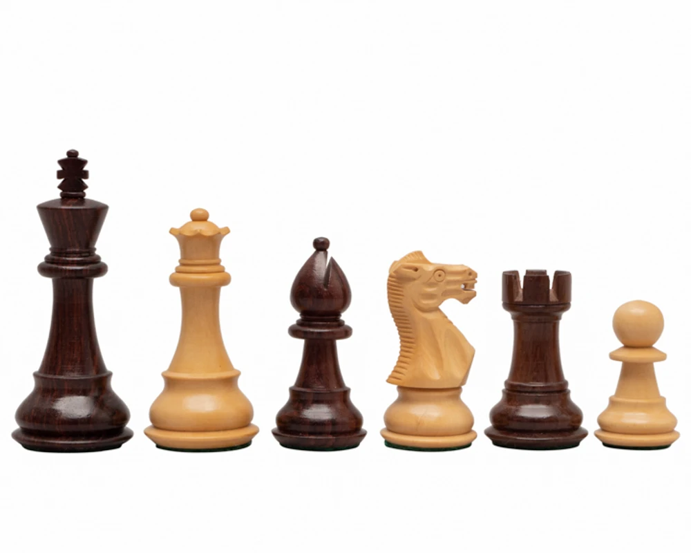 3.5 Inch Classic Staunton Rosewood Chessmen 1 3.5 Inch Classic Staunton Rosewood Chessmen
