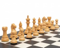 Fierce Knight Ebonised Chessmen 4 Inch -Board Games - Chess And Cards Shop RCP191 03