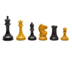 The Harrwitz Staunton 3.5 Inch Ebony Chess Men